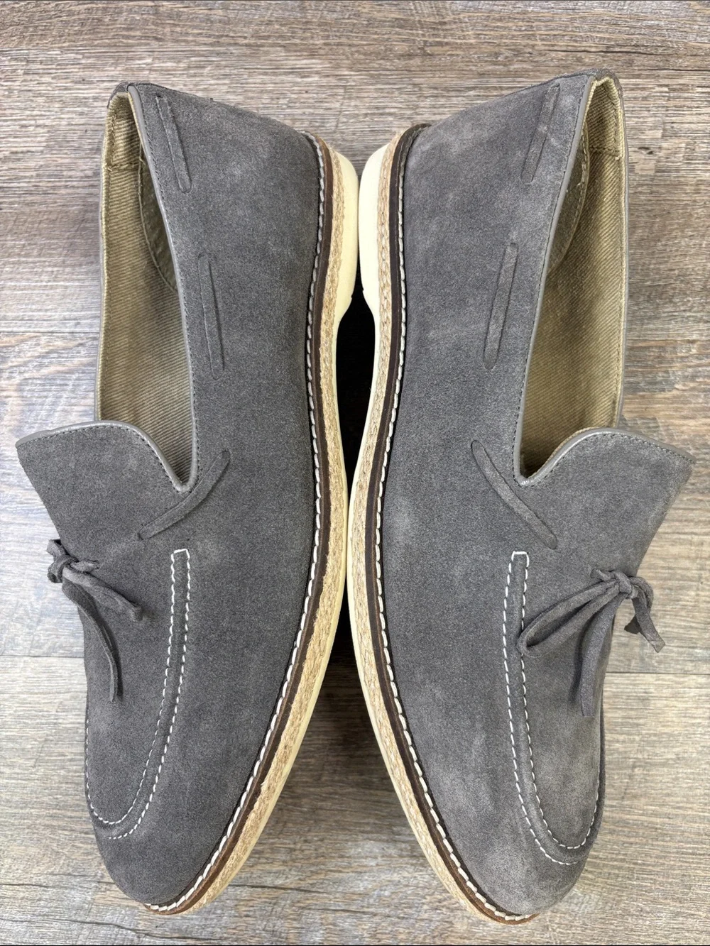 Modern Fiction Prologue Gray Suede Tassel Loafers Men’s Size 11